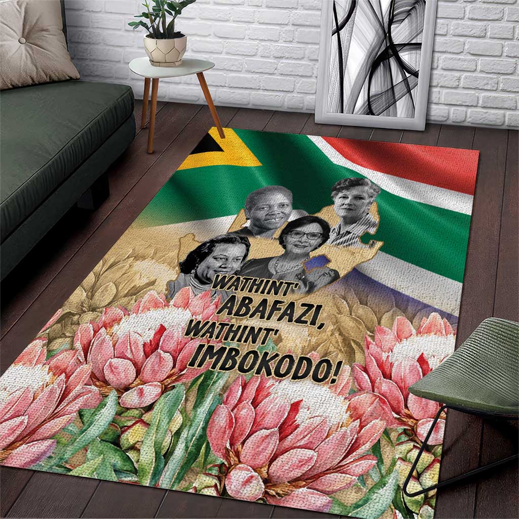 South African Women Mobilisation Area Rug Wathint Abafazi Wathint Imbokodo - Wonder Print Shop