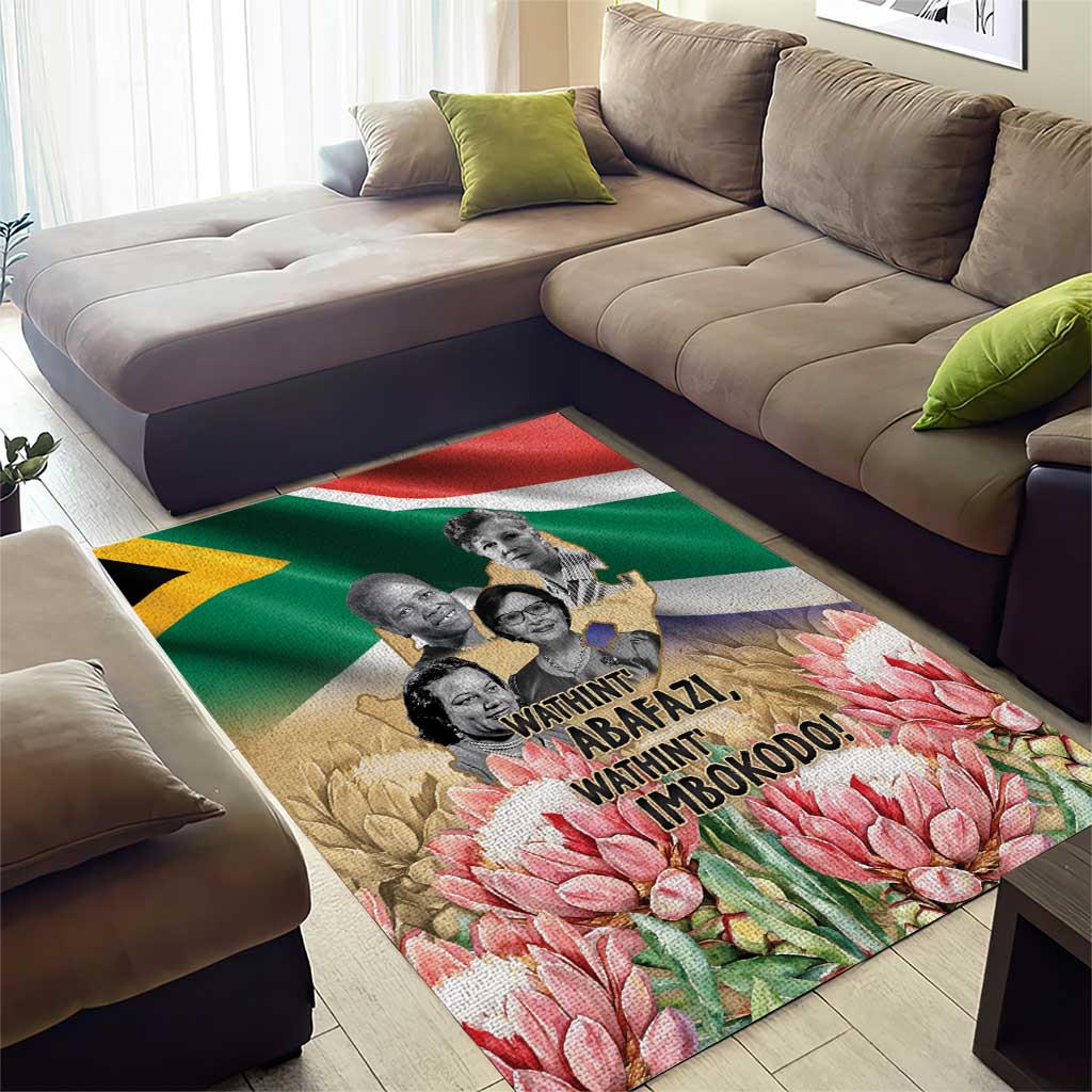 South African Women Mobilisation Area Rug Wathint Abafazi Wathint Imbokodo - Wonder Print Shop