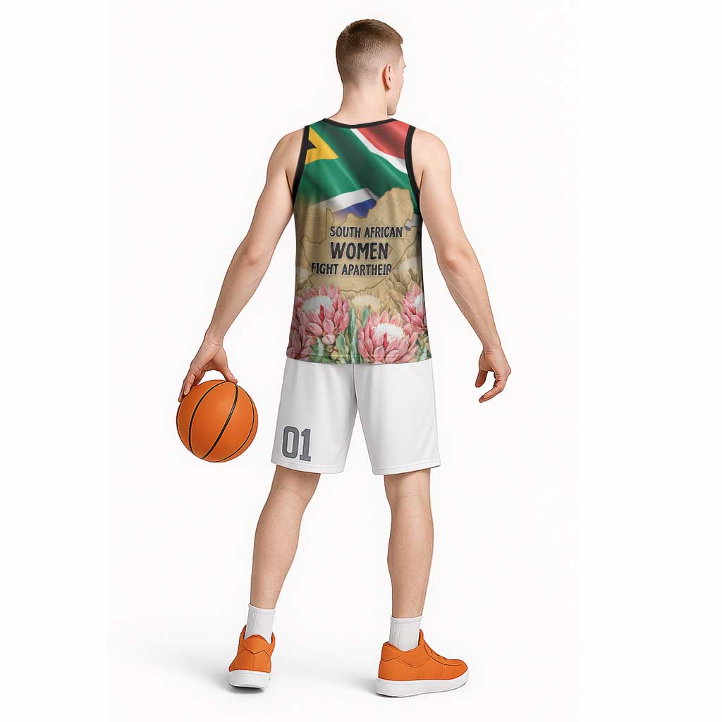 South African Women Mobilisation Basketball Jersey Wathint Abafazi Wathint Imbokodo - Wonder Print Shop