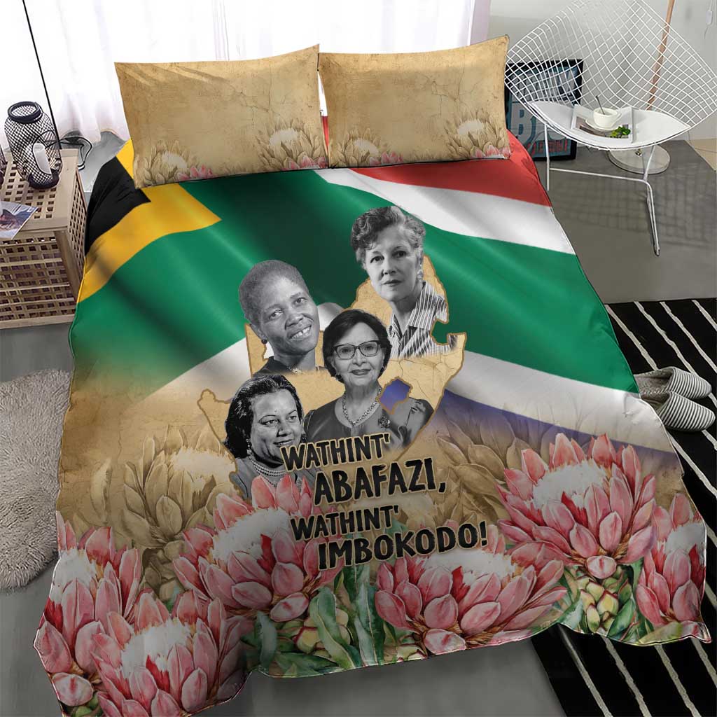 South African Women Mobilisation Bedding Set Wathint Abafazi Wathint Imbokodo - Wonder Print Shop
