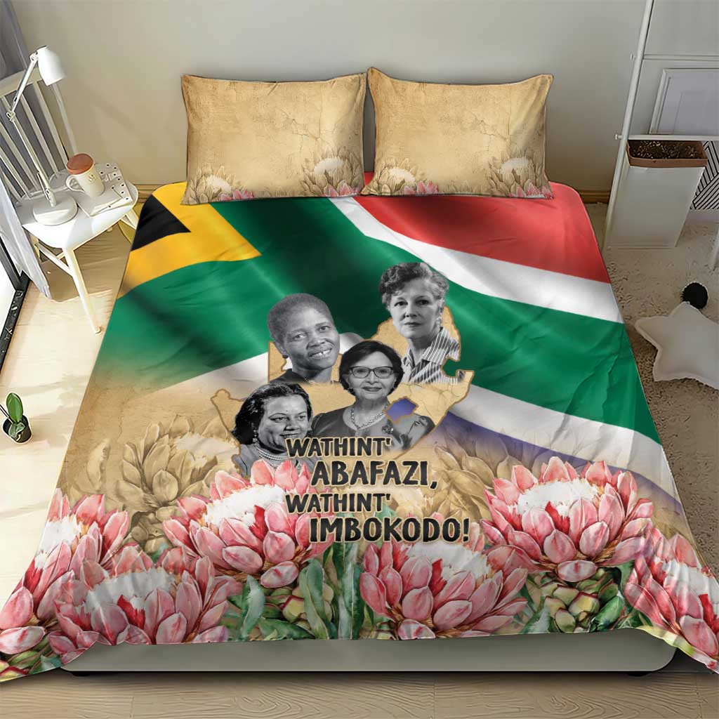 South African Women Mobilisation Bedding Set Wathint Abafazi Wathint Imbokodo - Wonder Print Shop