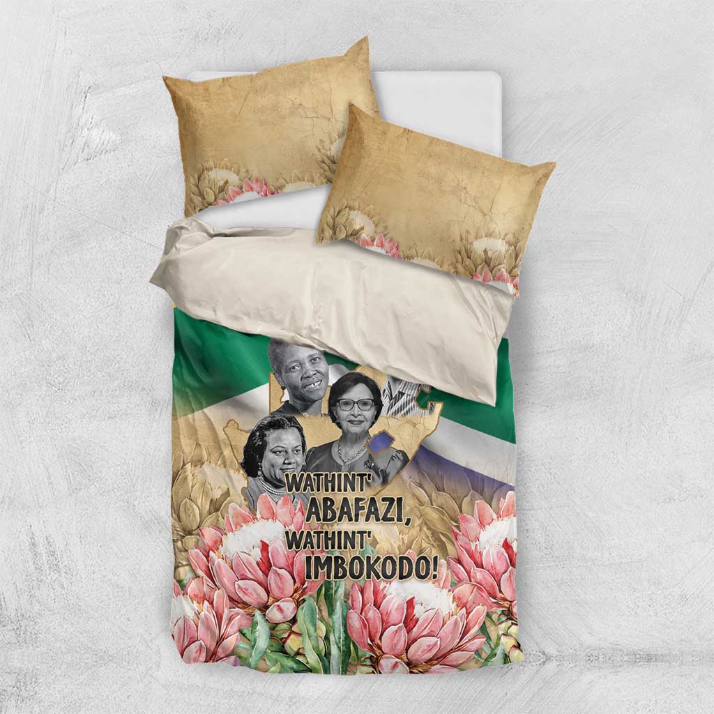 South African Women Mobilisation Bedding Set Wathint Abafazi Wathint Imbokodo - Wonder Print Shop