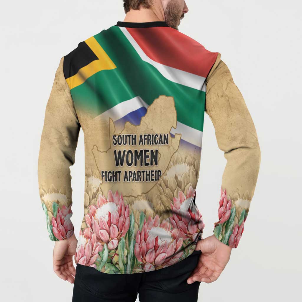 South African Women Mobilisation Button Sweatshirt Wathint Abafazi Wathint Imbokodo - Wonder Print Shop