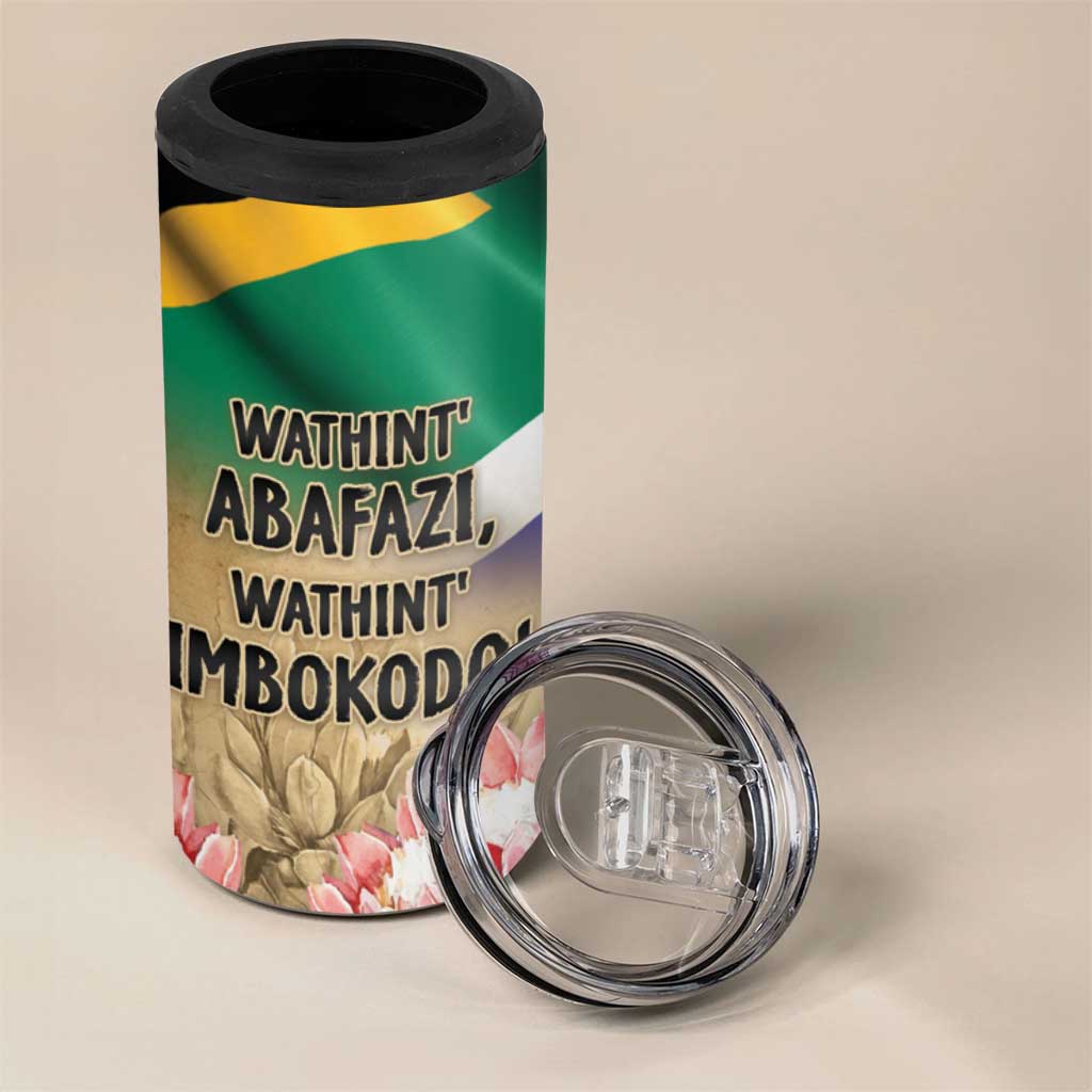 South African Women Mobilisation 4 in 1 Can Cooler Tumbler Wathint Abafazi Wathint Imbokodo - Wonder Print Shop