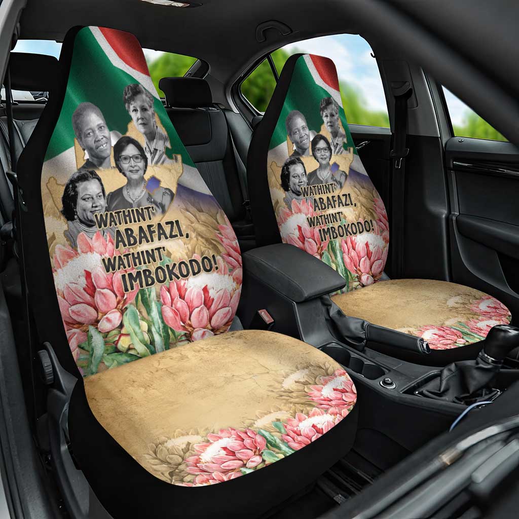 South African Women Mobilisation Car Seat Cover Wathint Abafazi Wathint Imbokodo - Wonder Print Shop