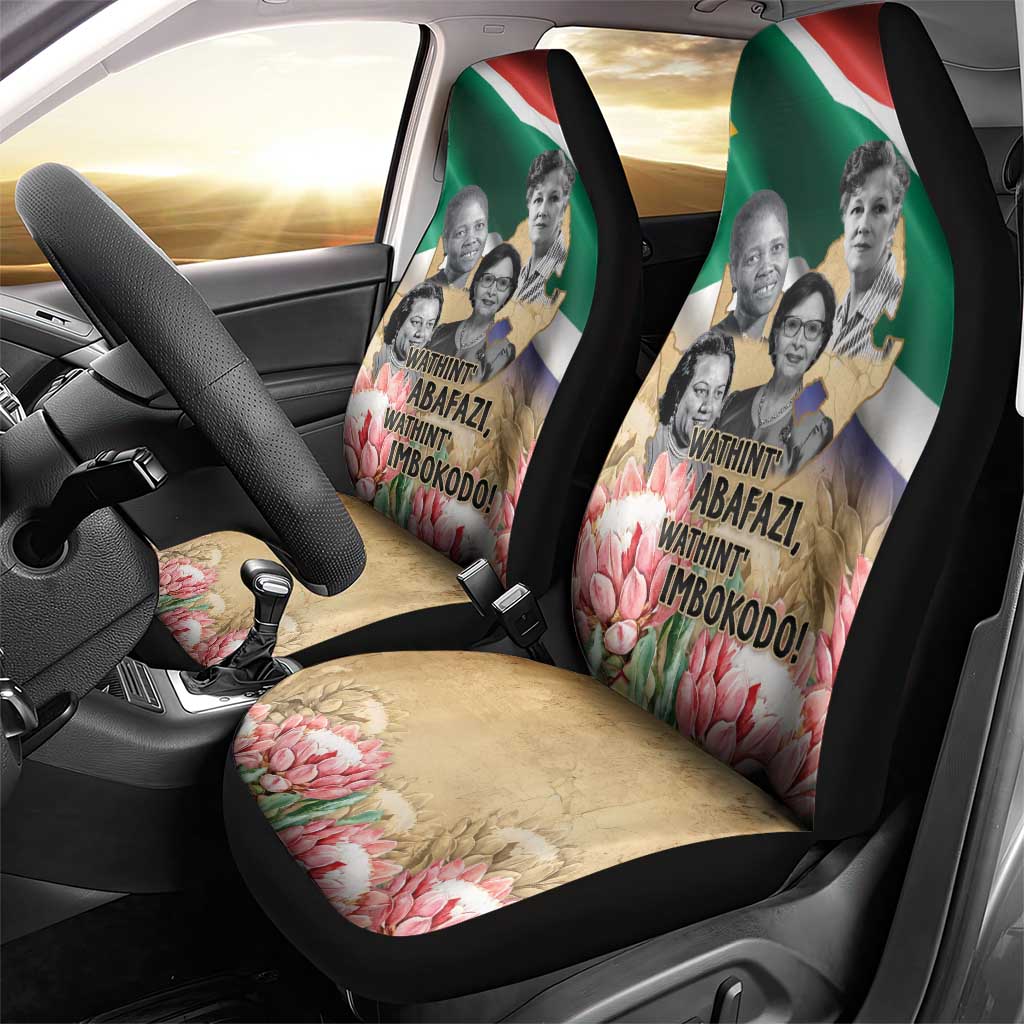 South African Women Mobilisation Car Seat Cover Wathint Abafazi Wathint Imbokodo - Wonder Print Shop