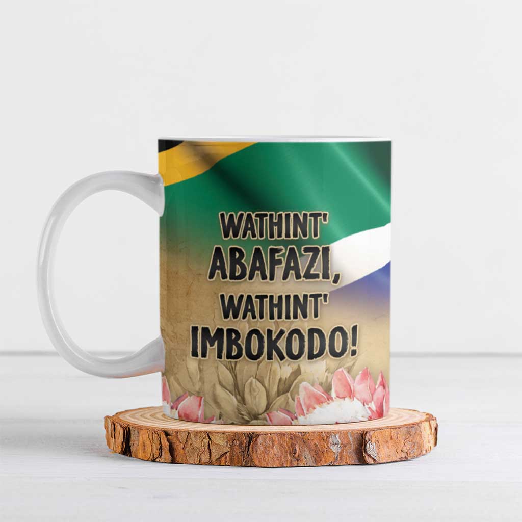 South African Women Mobilisation Ceramic Mug Wathint Abafazi Wathint Imbokodo - Wonder Print Shop