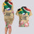 South African Women Mobilisation Couples Matching Long Sleeve Bodycon Dress and Hawaiian Shirt Wathint Abafazi Wathint Imbokodo - Wonder Print Shop