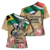South African Women Mobilisation Cross Shoulder Shirt Wathint Abafazi Wathint Imbokodo - Wonder Print Shop