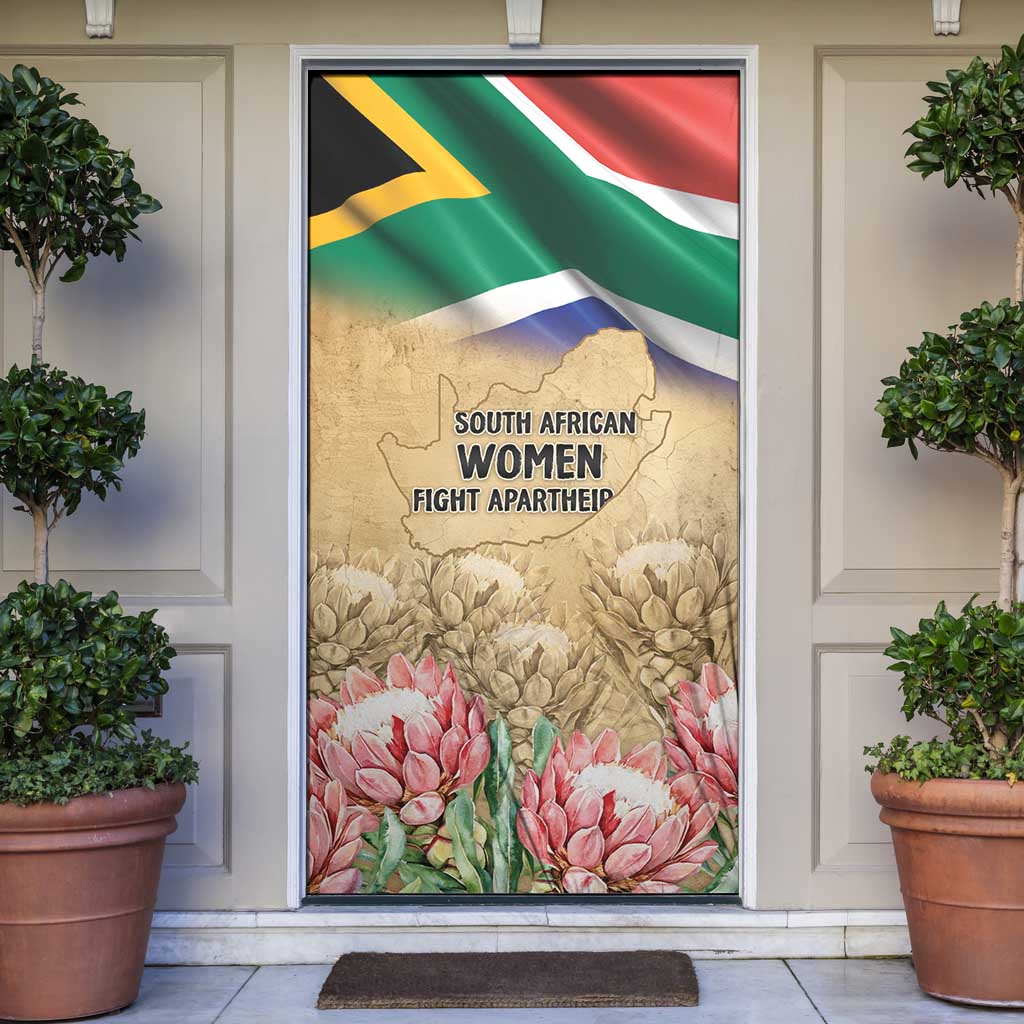 South African Women Mobilisation Door Cover Wathint Abafazi Wathint Imbokodo - Wonder Print Shop