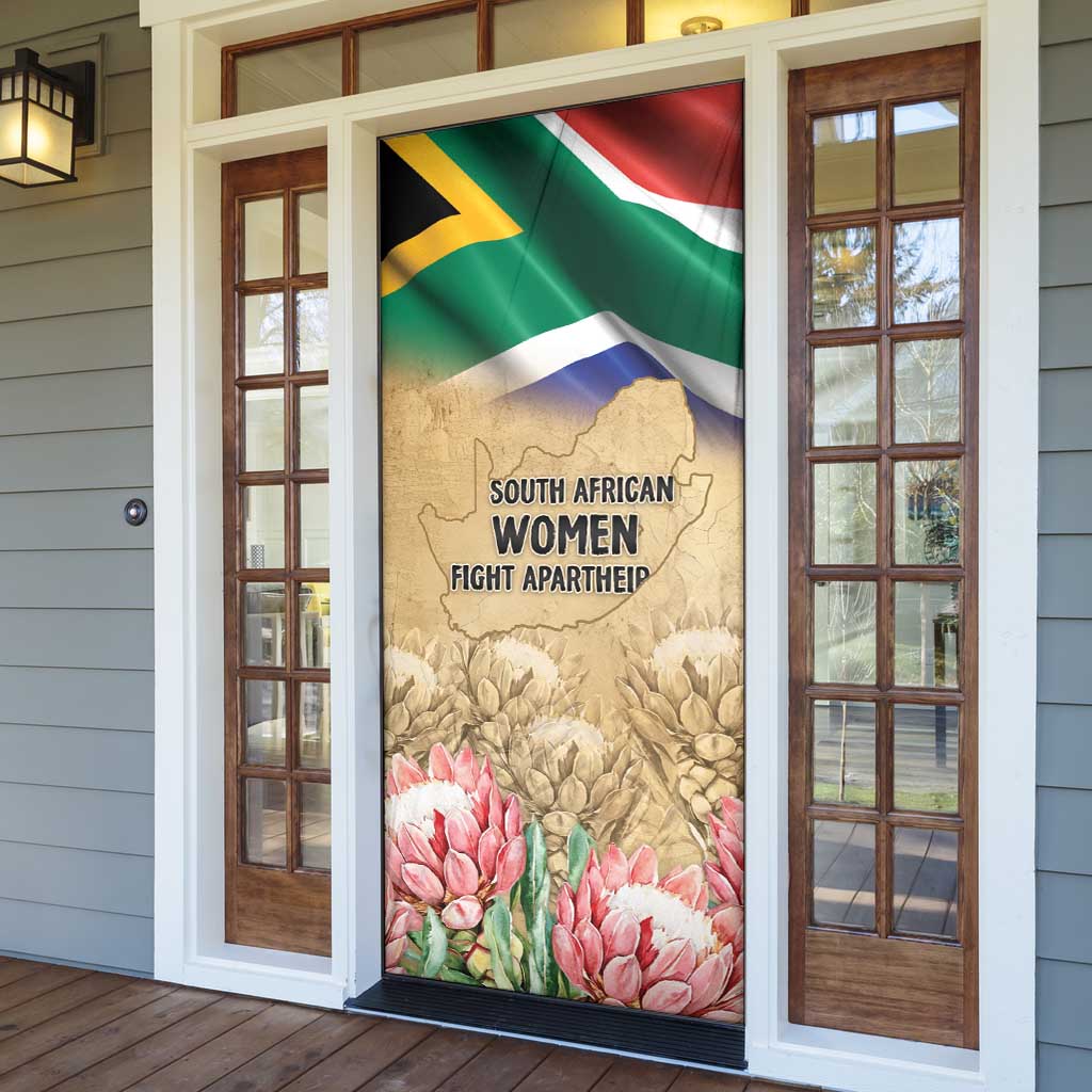 South African Women Mobilisation Door Cover Wathint Abafazi Wathint Imbokodo - Wonder Print Shop