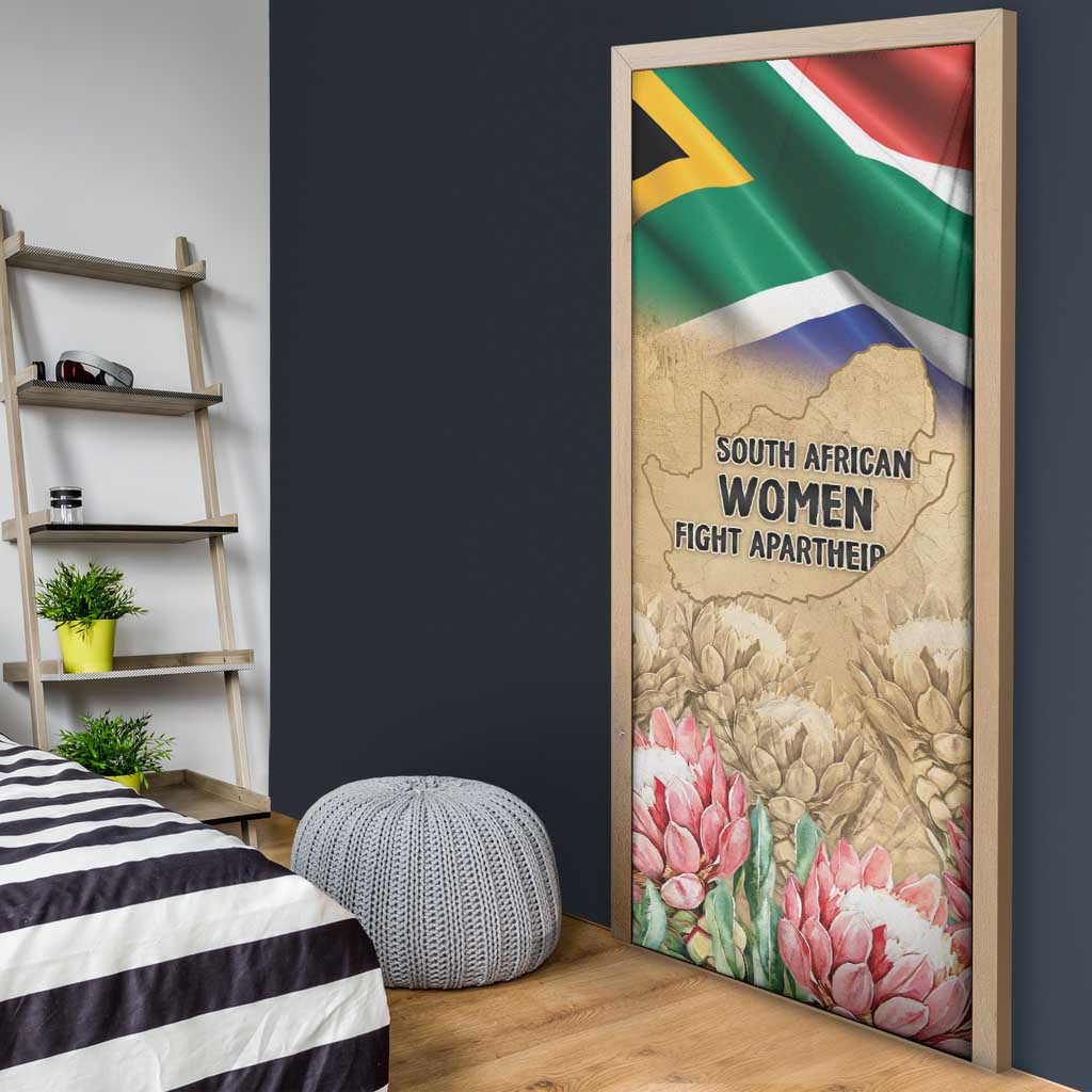 South African Women Mobilisation Door Cover Wathint Abafazi Wathint Imbokodo - Wonder Print Shop