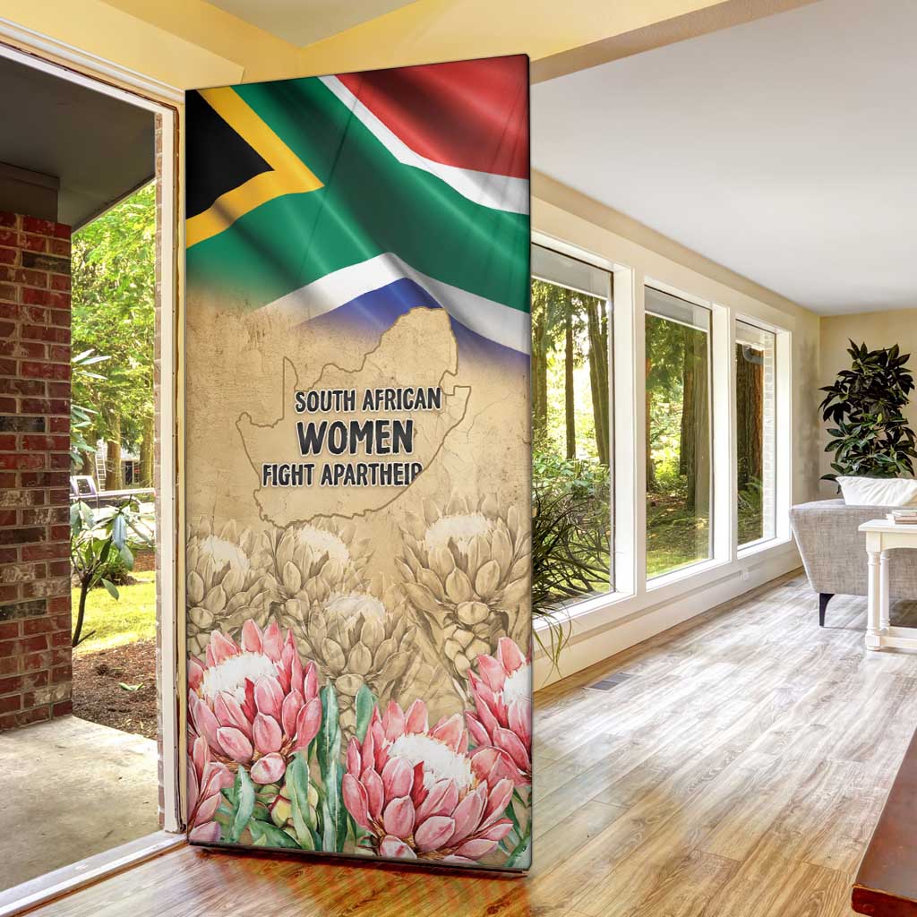 South African Women Mobilisation Door Cover Wathint Abafazi Wathint Imbokodo - Wonder Print Shop