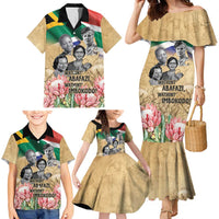 South African Women Mobilisation Family Matching Mermaid Dress and Hawaiian Shirt Wathint Abafazi Wathint Imbokodo - Wonder Print Shop