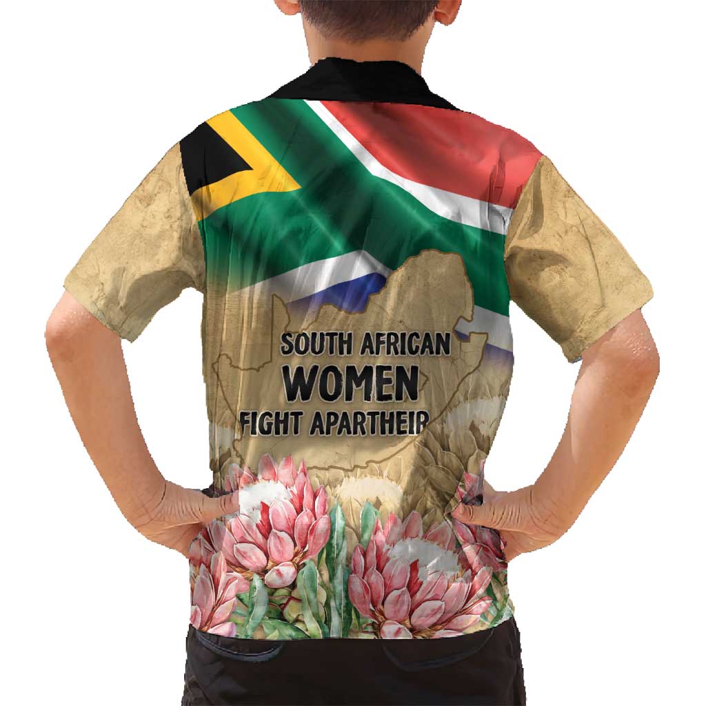 South African Women Mobilisation Family Matching Tank Maxi Dress and Hawaiian Shirt Wathint Abafazi Wathint Imbokodo - Wonder Print Shop