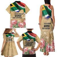 South African Women Mobilisation Family Matching Tank Maxi Dress and Hawaiian Shirt Wathint Abafazi Wathint Imbokodo - Wonder Print Shop