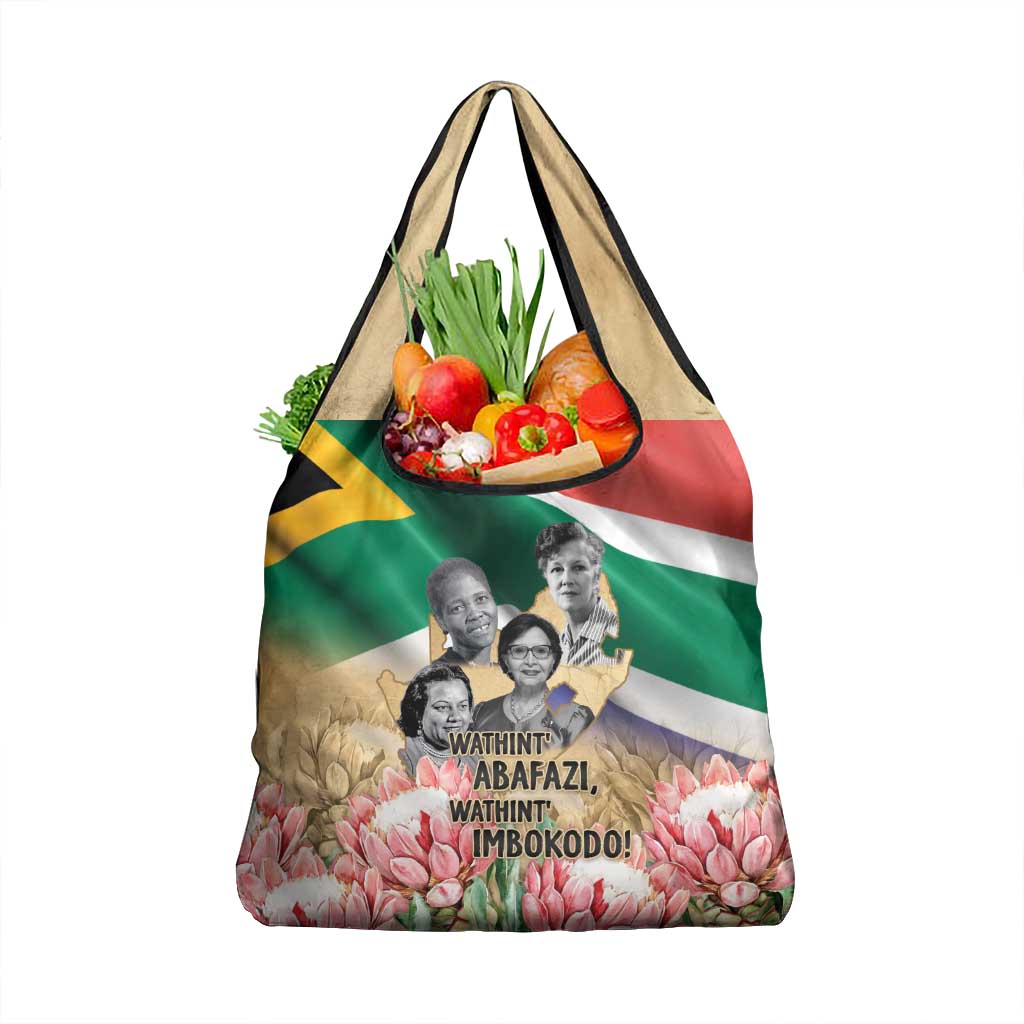 South African Women Mobilisation Grocery Bag Wathint Abafazi Wathint Imbokodo - Wonder Print Shop
