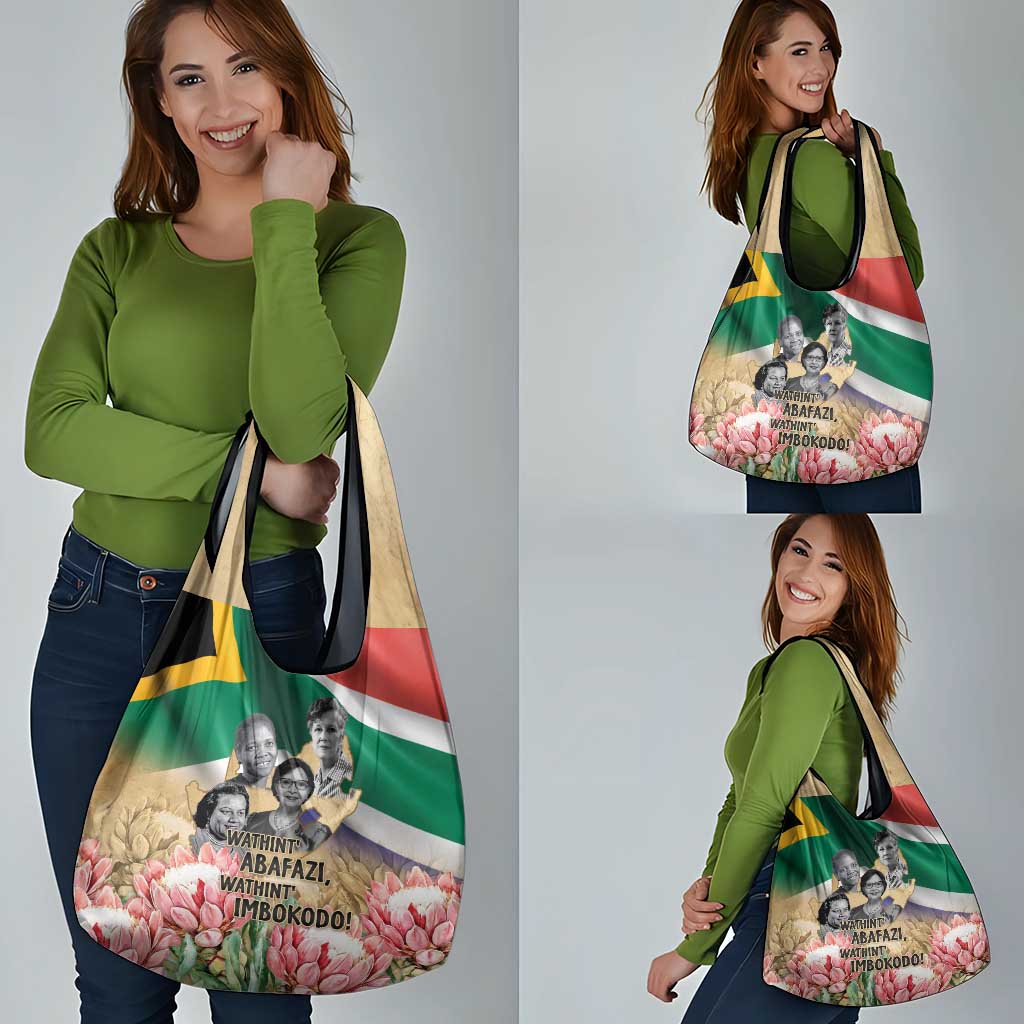 South African Women Mobilisation Grocery Bag Wathint Abafazi Wathint Imbokodo - Wonder Print Shop