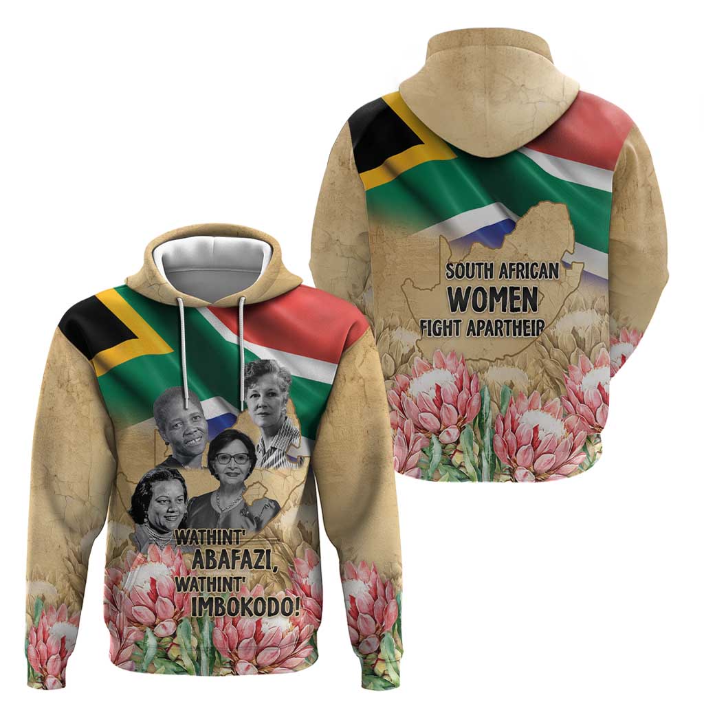 South African Women Mobilisation Hoodie Wathint Abafazi Wathint Imbokodo - Wonder Print Shop