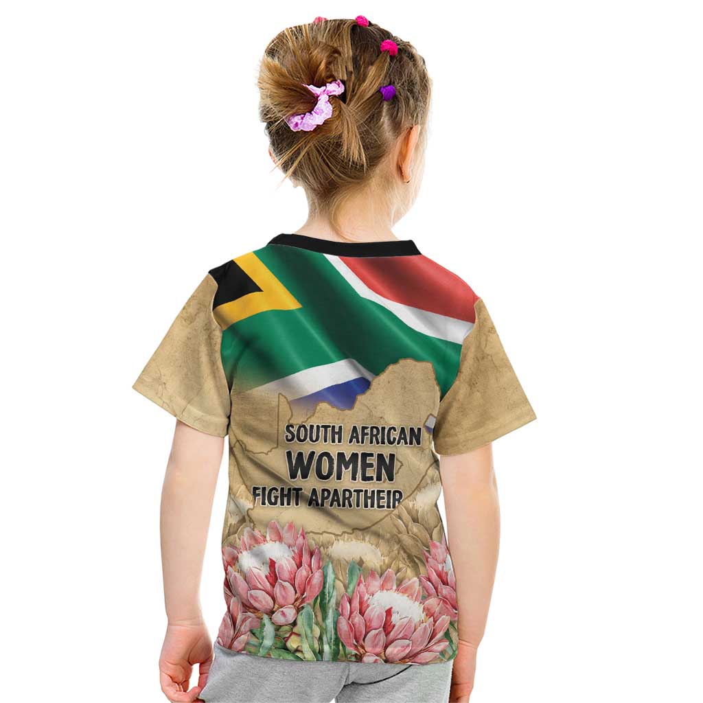 South African Women Mobilisation Kid T Shirt Wathint Abafazi Wathint Imbokodo - Wonder Print Shop