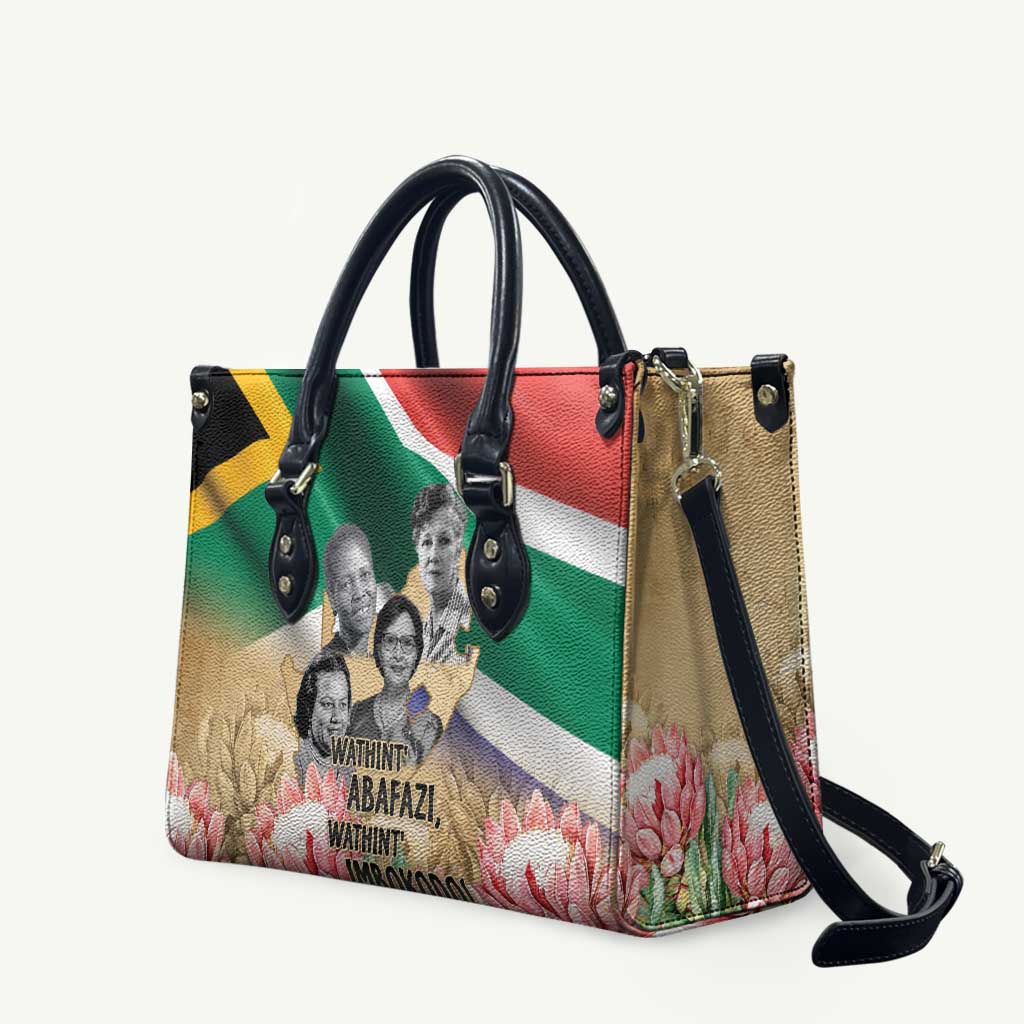 South African Women Mobilisation Leather Bag Wathint Abafazi Wathint Imbokodo - Wonder Print Shop