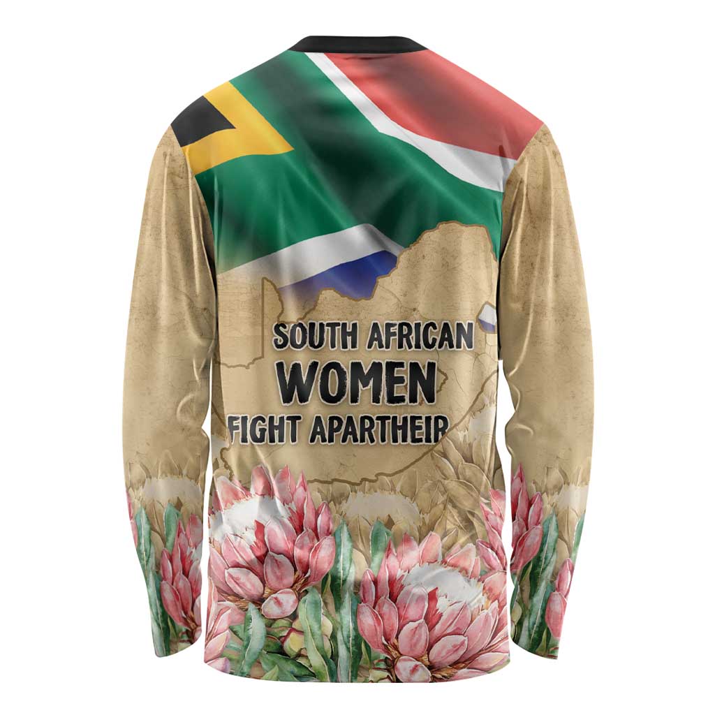 South African Women Mobilisation Long Sleeve Shirt Wathint Abafazi Wathint Imbokodo - Wonder Print Shop