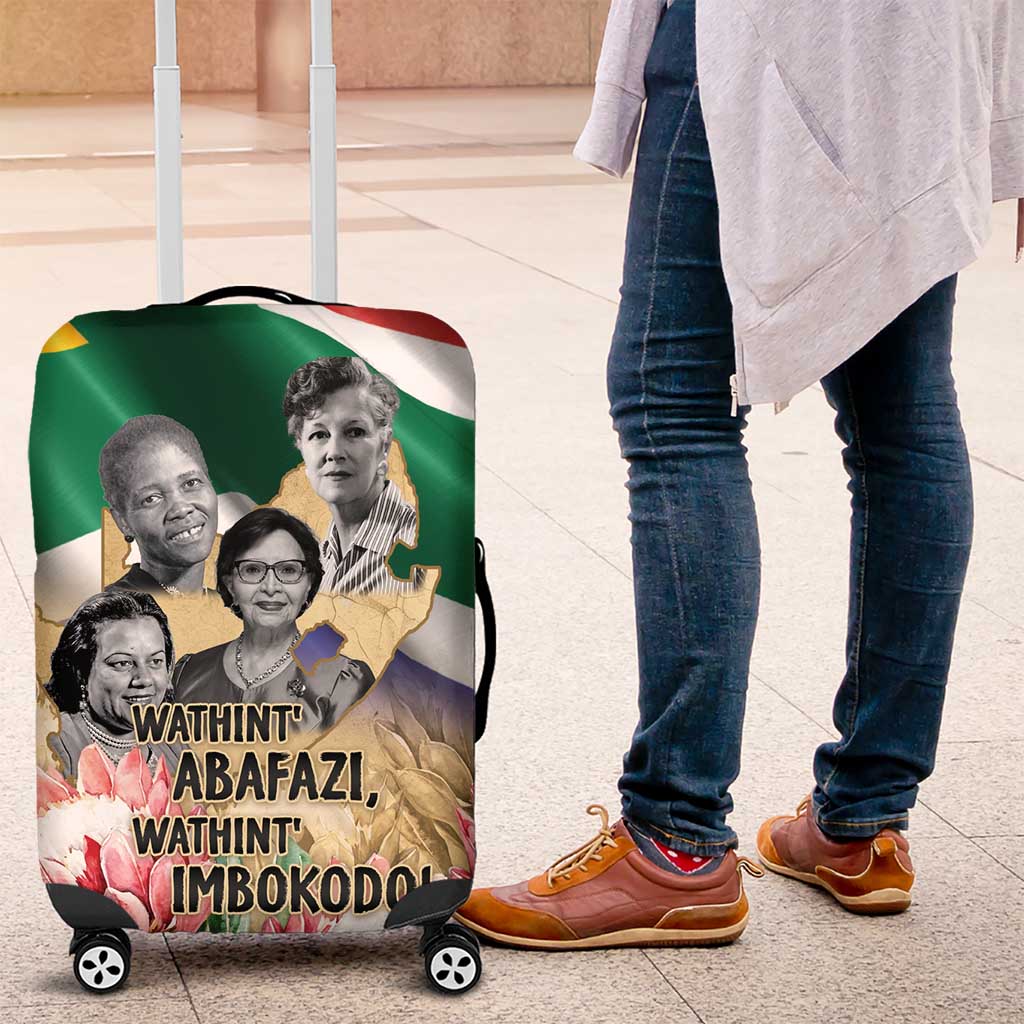 South African Women Mobilisation Luggage Cover Wathint Abafazi Wathint Imbokodo - Wonder Print Shop
