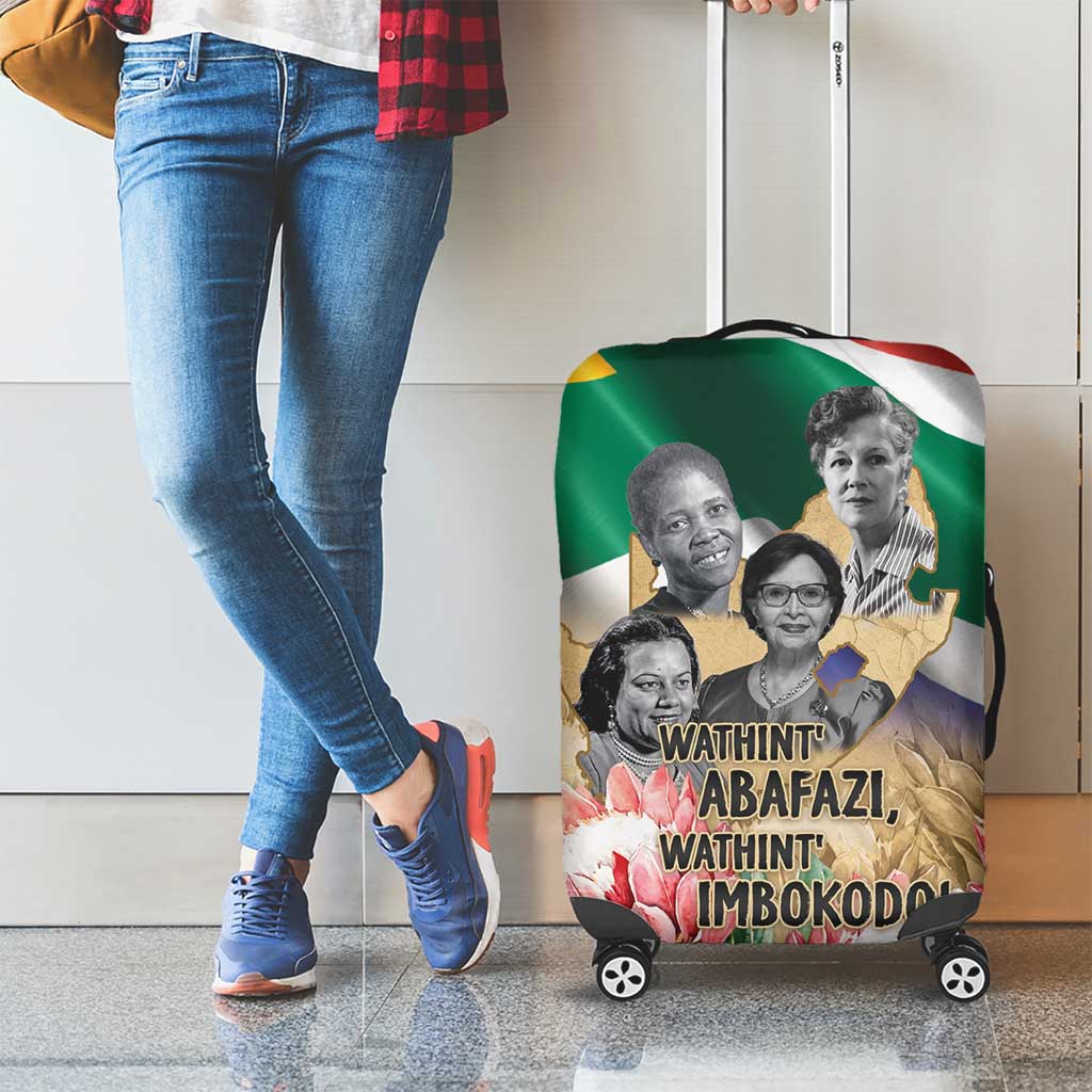 South African Women Mobilisation Luggage Cover Wathint Abafazi Wathint Imbokodo - Wonder Print Shop