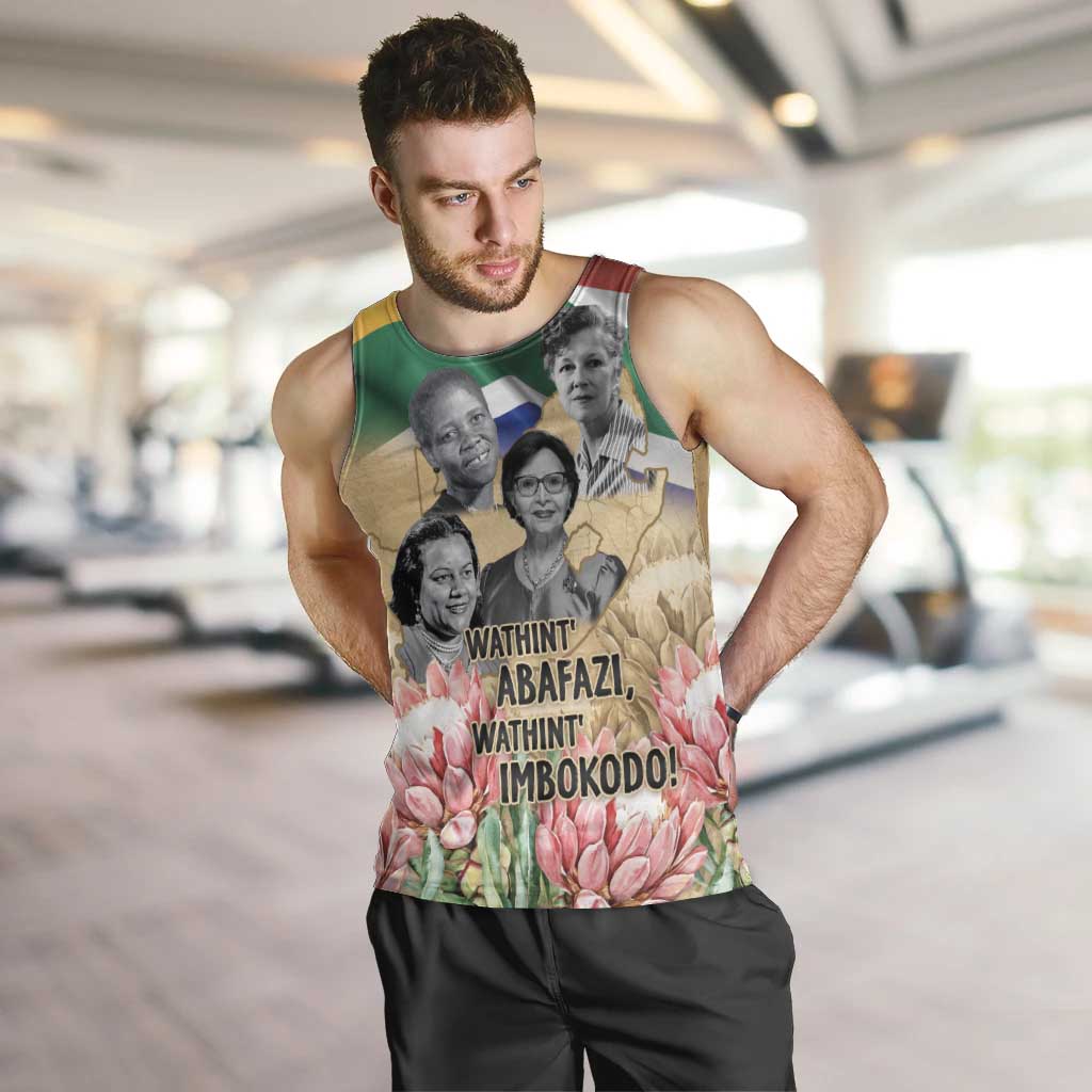 South African Women Mobilisation Men Tank Top Wathint Abafazi Wathint Imbokodo - Wonder Print Shop