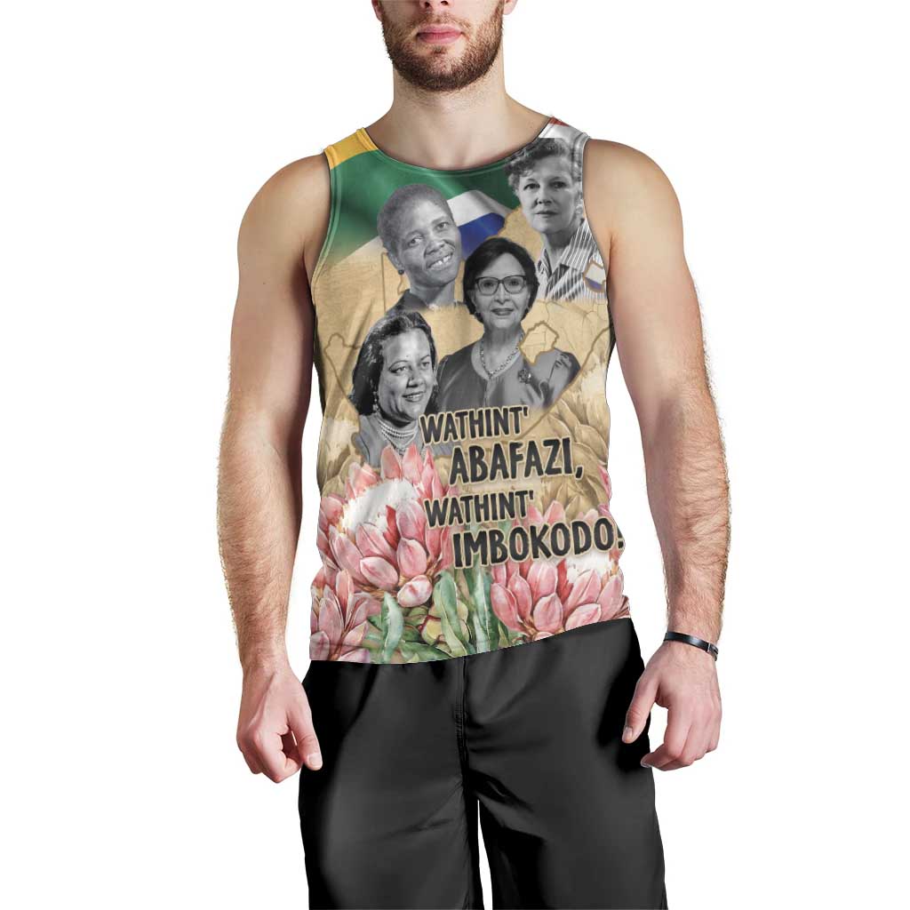 South African Women Mobilisation Men Tank Top Wathint Abafazi Wathint Imbokodo - Wonder Print Shop