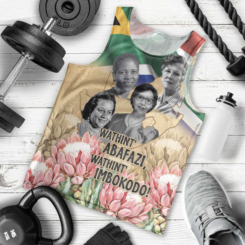 South African Women Mobilisation Men Tank Top Wathint Abafazi Wathint Imbokodo - Wonder Print Shop