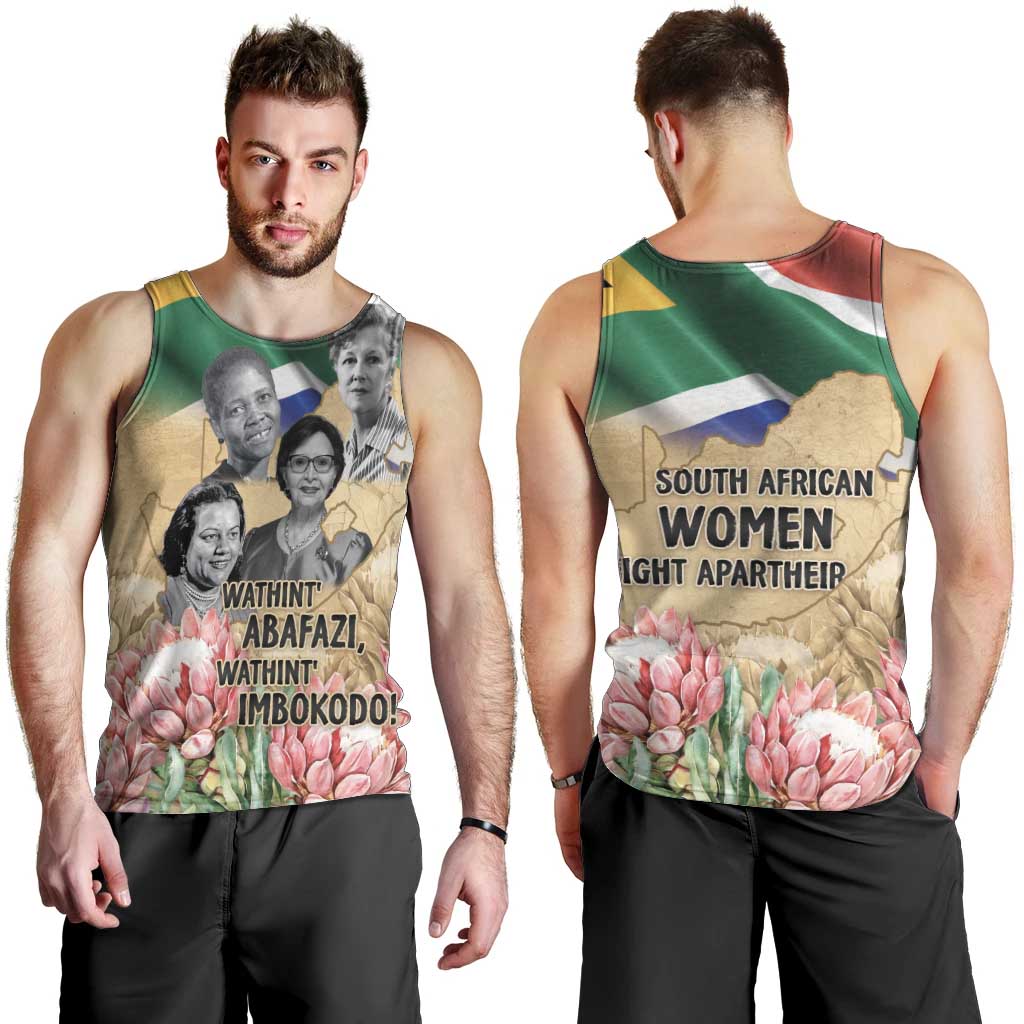 South African Women Mobilisation Men Tank Top Wathint Abafazi Wathint Imbokodo - Wonder Print Shop