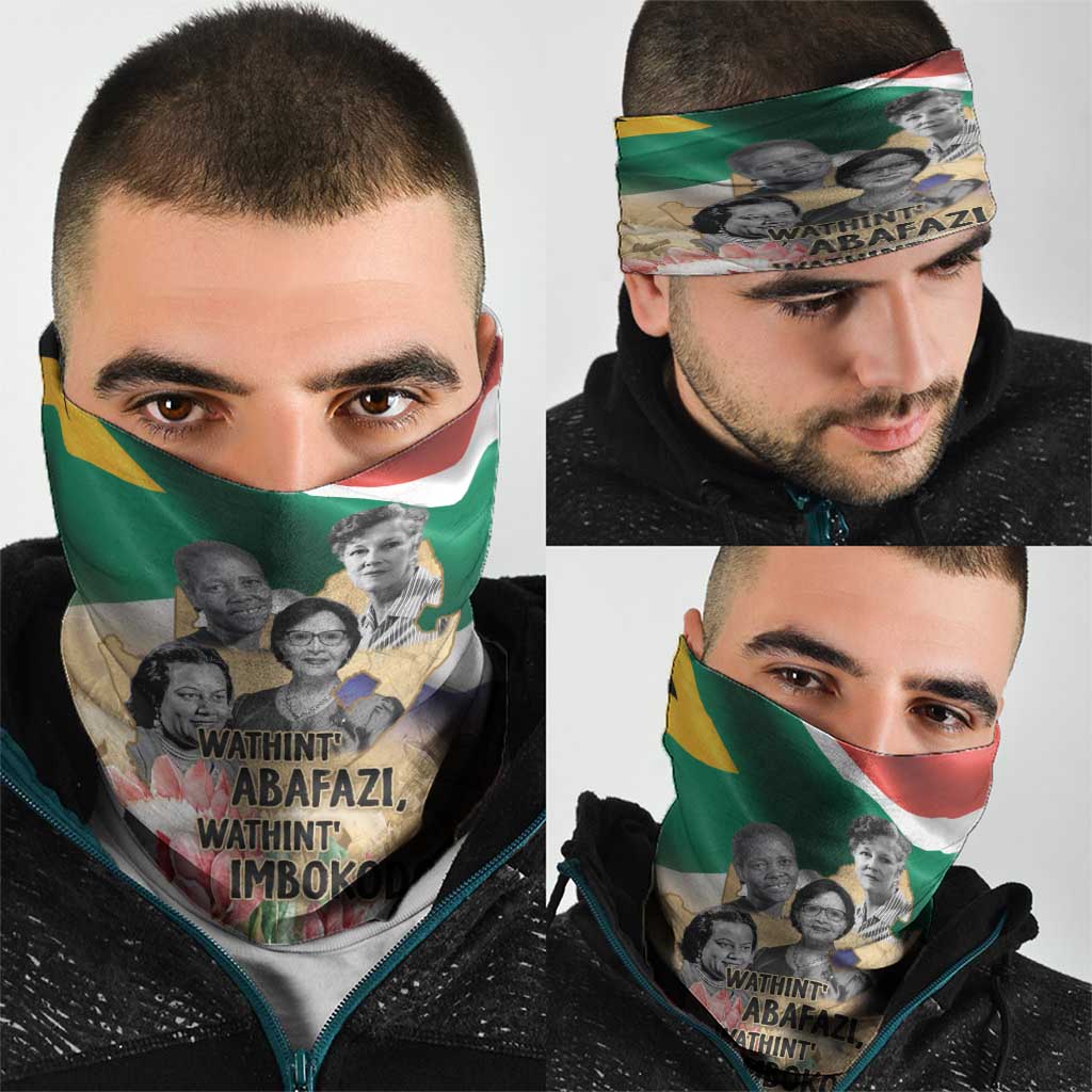 South African Women Mobilisation Neck Gaiter Wathint Abafazi Wathint Imbokodo - Wonder Print Shop