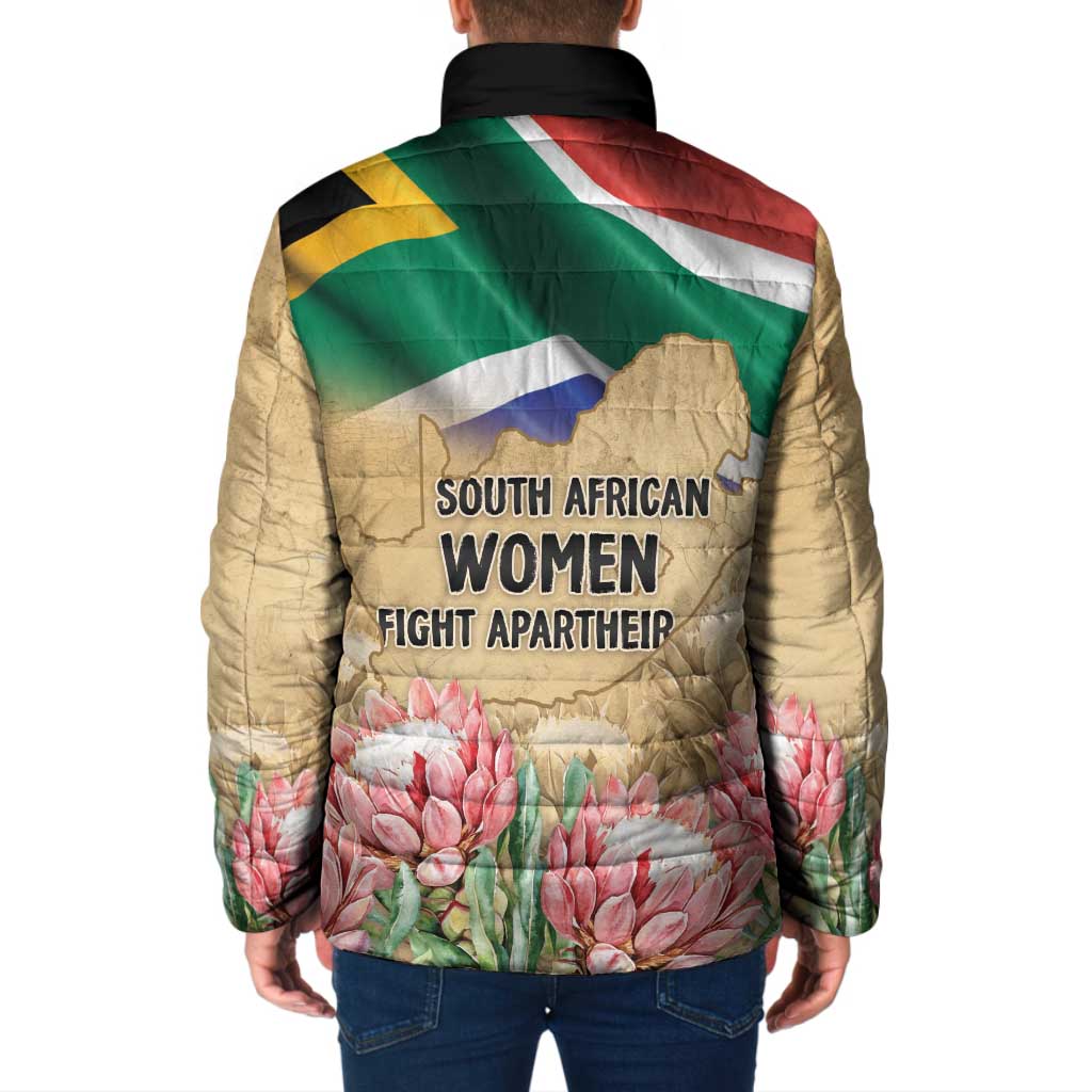 South African Women Mobilisation Padded Jacket Wathint Abafazi Wathint Imbokodo - Wonder Print Shop