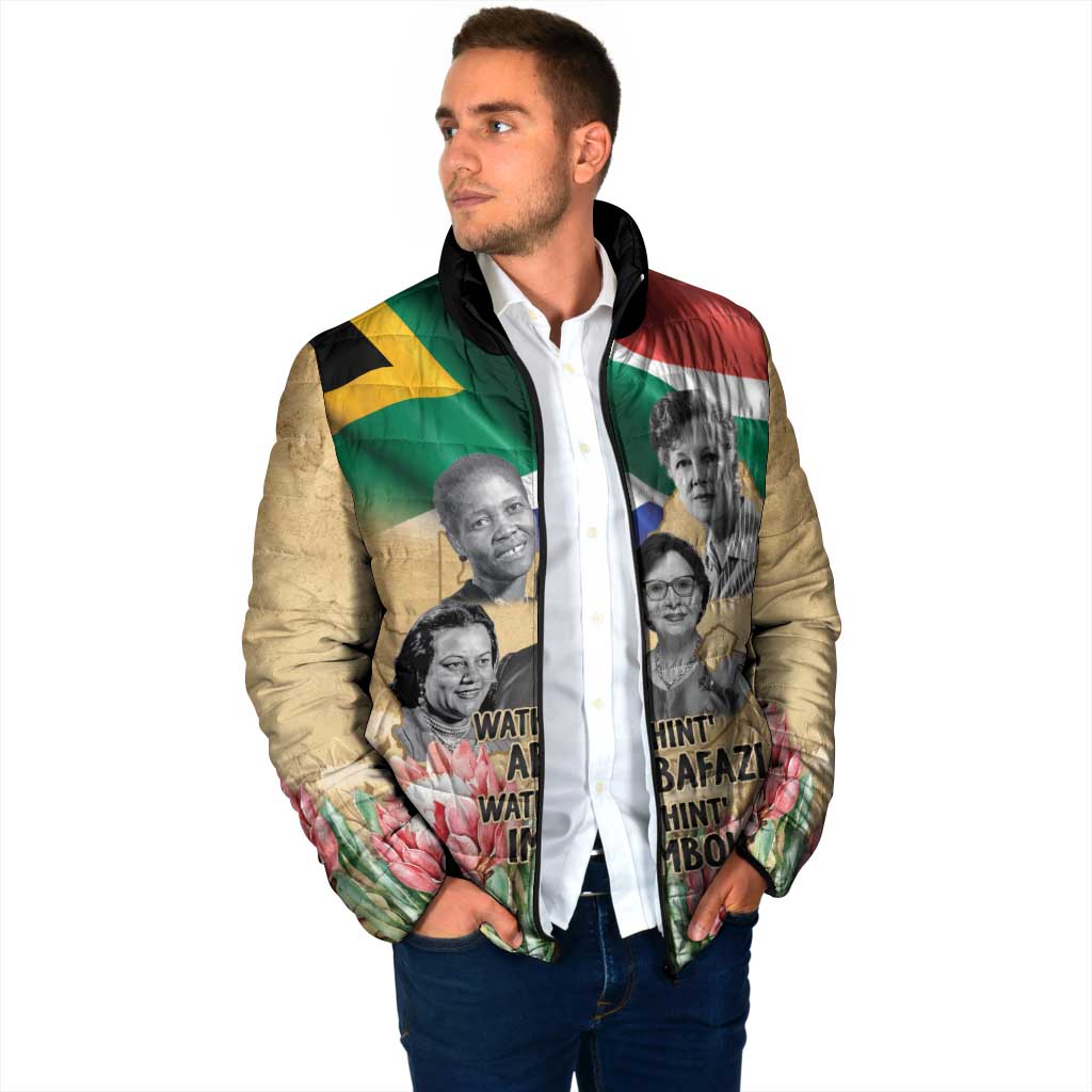 South African Women Mobilisation Padded Jacket Wathint Abafazi Wathint Imbokodo - Wonder Print Shop