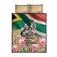 South African Women Mobilisation Quilt Bed Set Wathint Abafazi Wathint Imbokodo - Wonder Print Shop