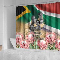 South African Women Mobilisation Shower Curtain Wathint Abafazi Wathint Imbokodo - Wonder Print Shop