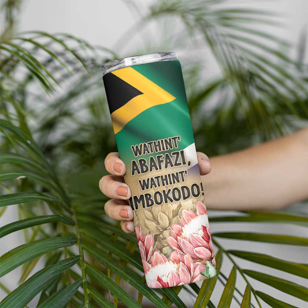 South African Women Mobilisation Skinny Tumbler Wathint Abafazi Wathint Imbokodo - Wonder Print Shop