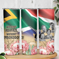 South African Women Mobilisation Skinny Tumbler Wathint Abafazi Wathint Imbokodo - Wonder Print Shop