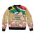 South African Women Mobilisation Sleeve Zip Bomber Jacket Wathint Abafazi Wathint Imbokodo - Wonder Print Shop