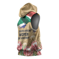 South African Women Mobilisation Sleeveless Hoodie Wathint Abafazi Wathint Imbokodo - Wonder Print Shop