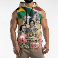 South African Women Mobilisation Sleeveless Hoodie Wathint Abafazi Wathint Imbokodo - Wonder Print Shop