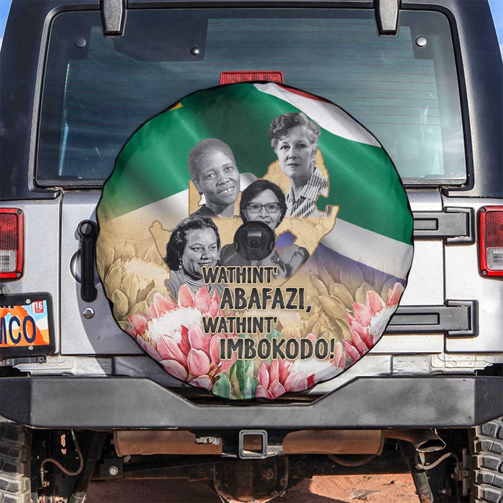 South African Women Mobilisation Spare Tire Cover Wathint Abafazi Wathint Imbokodo - Wonder Print Shop