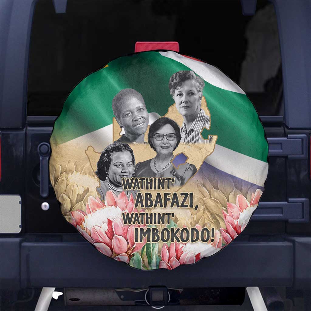 South African Women Mobilisation Spare Tire Cover Wathint Abafazi Wathint Imbokodo - Wonder Print Shop