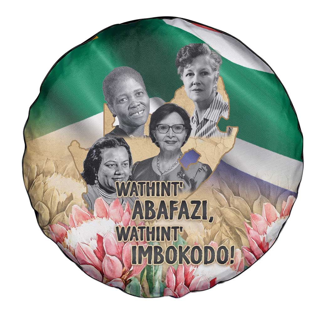 South African Women Mobilisation Spare Tire Cover Wathint Abafazi Wathint Imbokodo - Wonder Print Shop