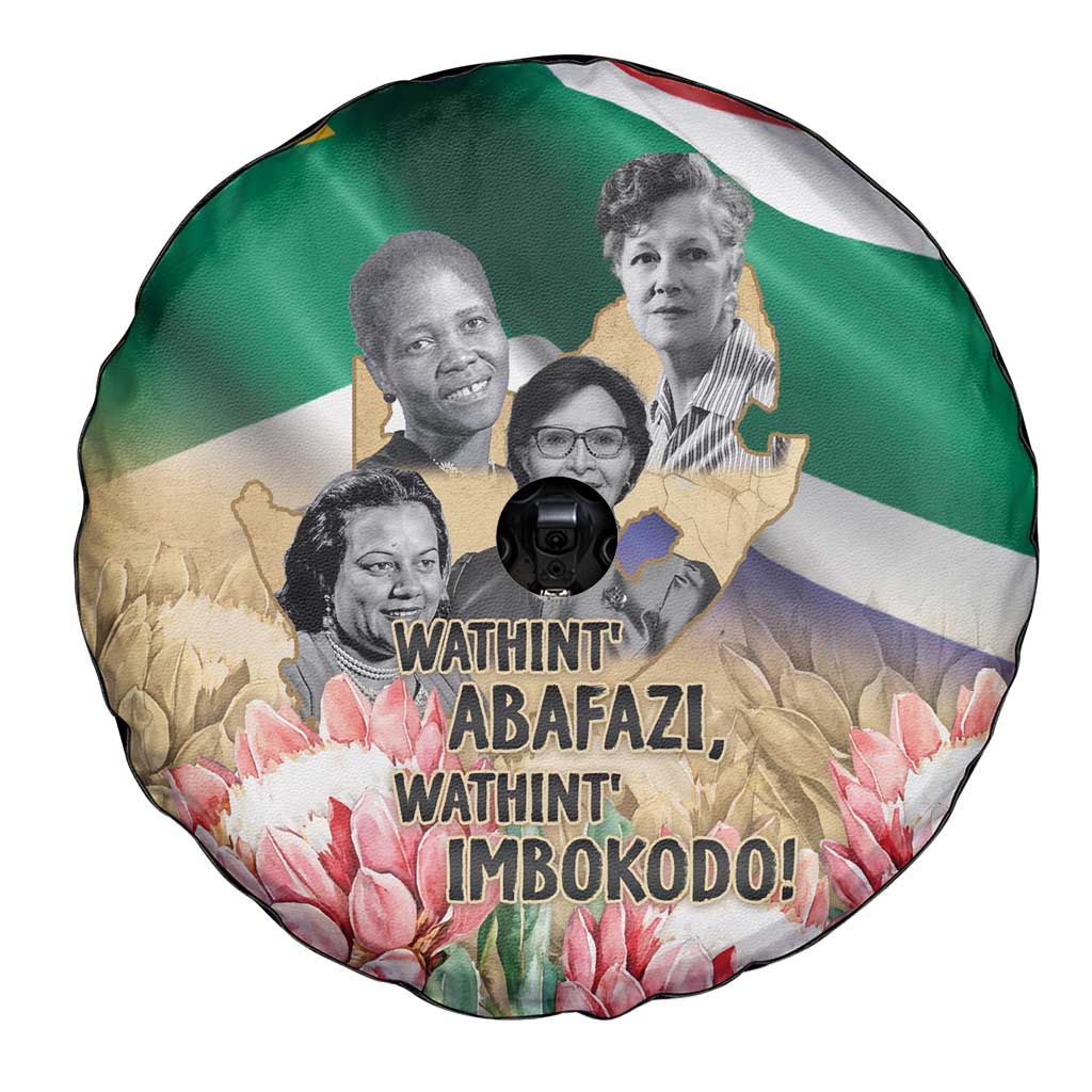 South African Women Mobilisation Spare Tire Cover Wathint Abafazi Wathint Imbokodo - Wonder Print Shop