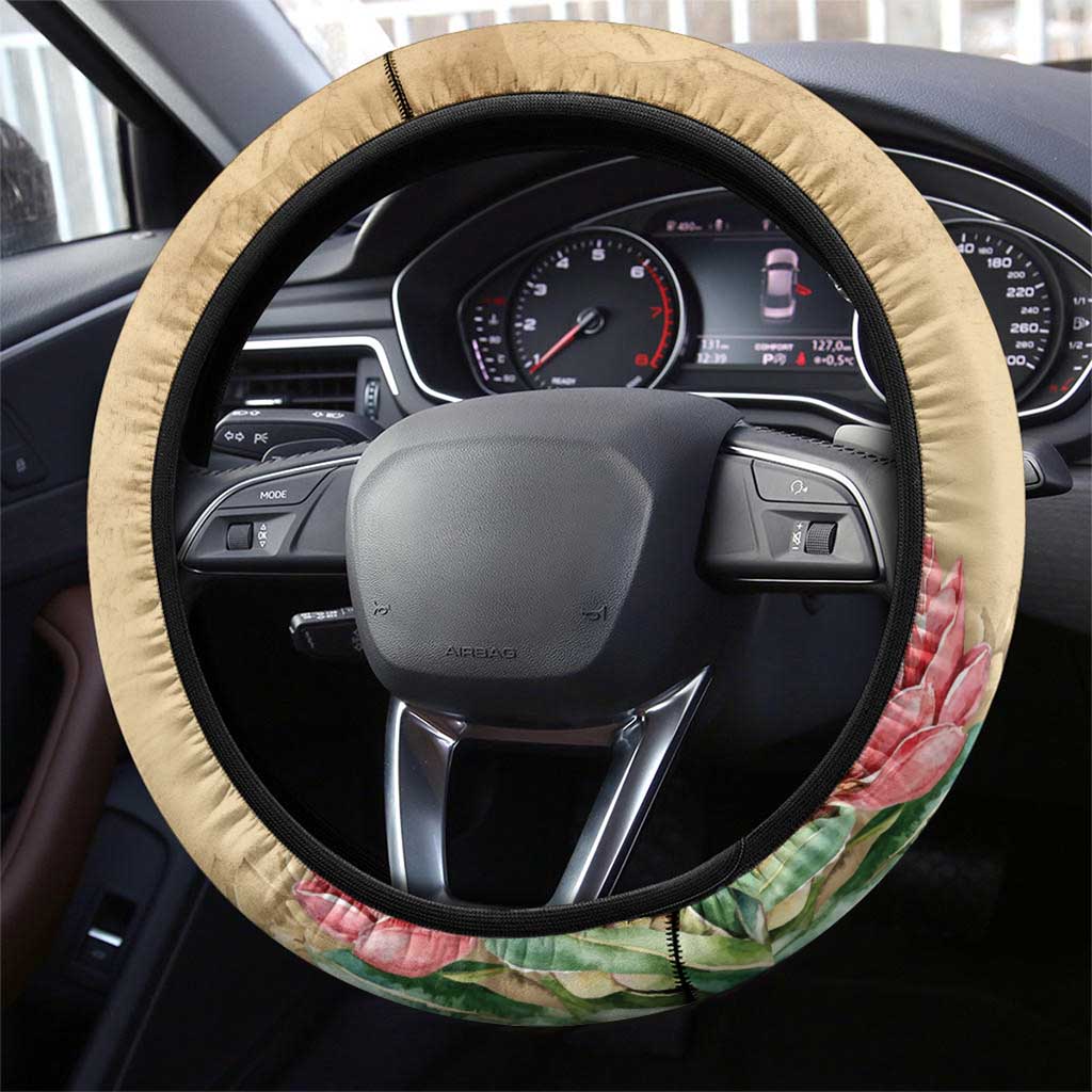 South African Women Mobilisation Steering Wheel Cover Wathint Abafazi Wathint Imbokodo - Wonder Print Shop
