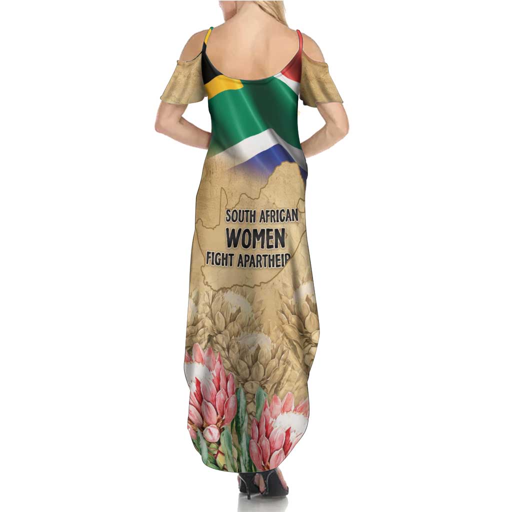 South African Women Mobilisation Summer Maxi Dress Wathint Abafazi Wathint Imbokodo - Wonder Print Shop