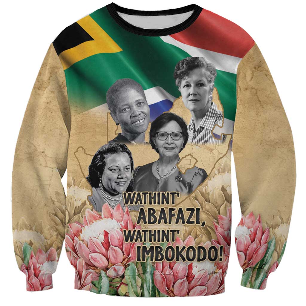 South African Women Mobilisation Sweatshirt Wathint Abafazi Wathint Imbokodo - Wonder Print Shop