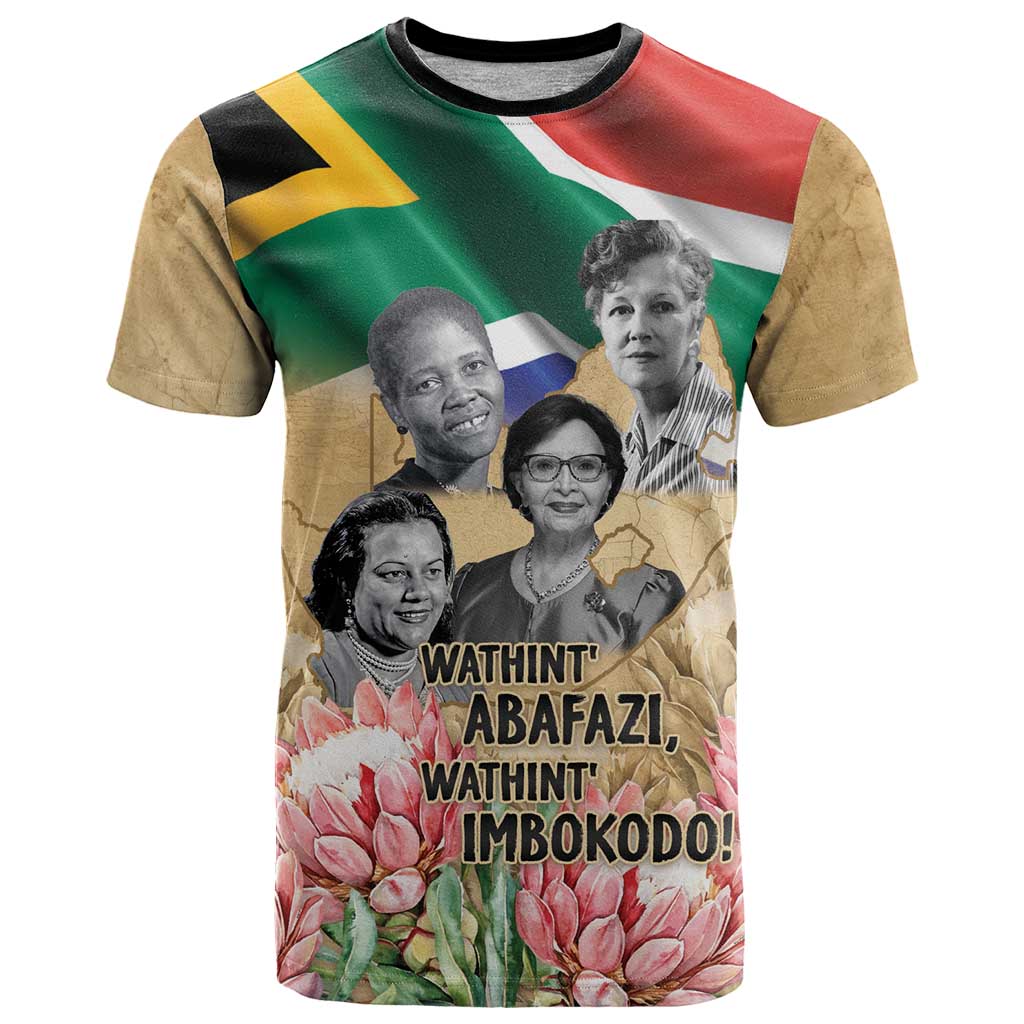 South African Women Mobilisation T Shirt Wathint Abafazi Wathint Imbokodo - Wonder Print Shop